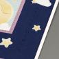 Preview: Grußkarte Baby Detail Stanztext Sternchen