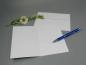 Preview: Hochzeitskarte Grußkarte Verlobung Hochzeit Herz Blumen A6 Innenseite Stift Kuvert