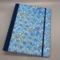Preview: Ringbuch A4 Ordner Hefter marmoriert blau Vorderseite