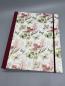 Preview: Ordner Ringbuch A4 rot floral Gummikordel Front