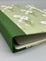 Preview: Ringbuch Blumen Detail Leinenrücken grün