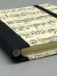 Preview: Block Notizen Klebezettel Kleinformat Noten Bleistift Golddruck Geschenkpapier