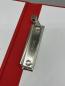 Preview: Notizbuch Klemme Stifthalter rot