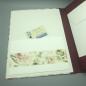 Preview: Steckfach Mappe A4 Sammeln rot Blumen Muster