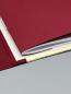 Preview: Notizen A6 Leinenrücken auswechselbar Heft Rückseite rot Detail