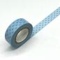Preview: Klebeband Reispapier hellblau Herz Rolle