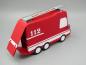 Preview: Geschenkschachtel Verpackung Gutschein Symbol Notfallfahrzeug Leiterwagen Feuerwehr Klappe