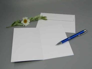 Hochzeitskarte Grußkarte Verlobung Hochzeit Herz Blumen A6 Innenseite Stift Kuvert