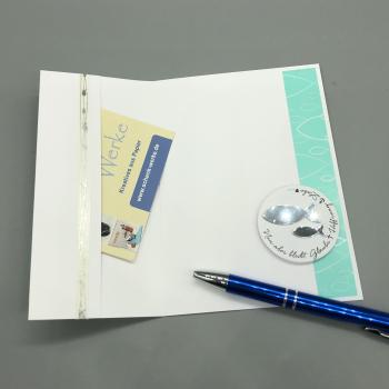 Grußkarte Glückwunsch Konfirmation Taufe Firmung Kommunion  Steckfach Innenseite
