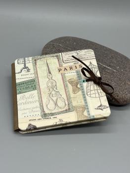Buch Satinband Front Faltbuch Schneiderei