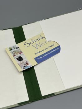 Preview: Buch Fotos Faltbuch Rücken Leinenbindung Steckfach