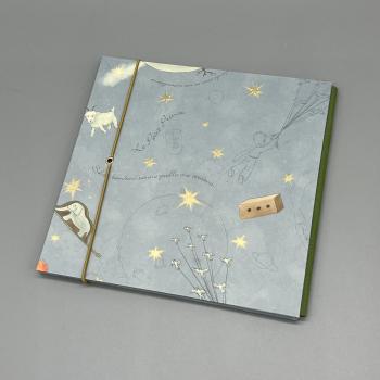 Fotoalbum Front Buch Gummiband Fotos Faltbuch Rückseite Gummiband Sterne