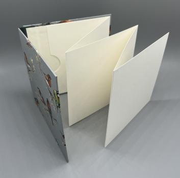 Preview: Buch Fotos Faltbuch Innenseiten weiß zickzack