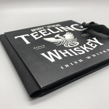 Preview: Fotoalbum Buch schwarz Bindung Rücken