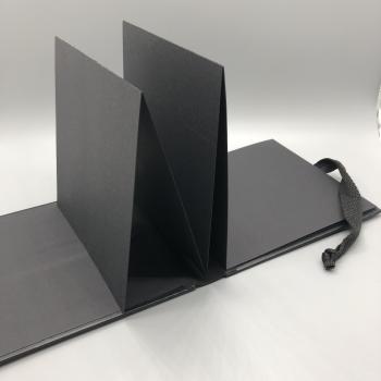 Preview: Fotoalbum Buch schwarz Seiten Faltung Innenseite