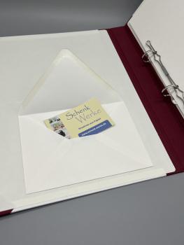 Preview: Planer Ringbuch Mappe Ringmechanik Steckfach rot