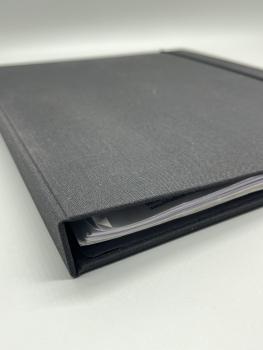 Ordner Buch Mappe schwarz Rücken Höhe