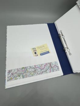 Preview: Planer Ringbuch Mappe Ringmechanik Steckfach blau