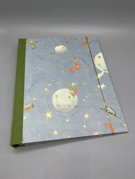 Ordner Ringbuch A4grün Gummikordel FrontJunge Planet Fuchs