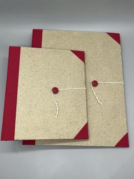 Ringbuch Graskarton rot Größen Varianten
