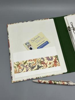 Preview: Ordner Ringbuch A5 grün Steckfach