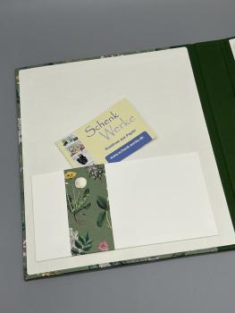Ringbuch A5Ordner Hefter Blumen Löwenzahn grün Ringmechanik Steckfach