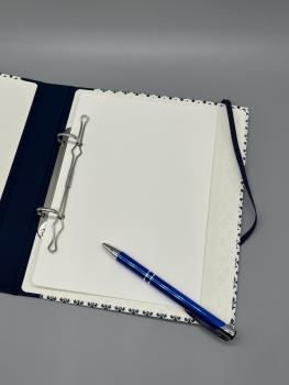 Preview: Ringbuch Planer A5 Innenseite Deckblatt Stift Gummiband