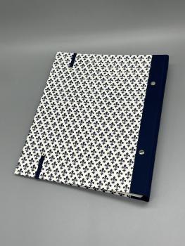 Ringbuch Planer A5 blau Blumen Rückseite