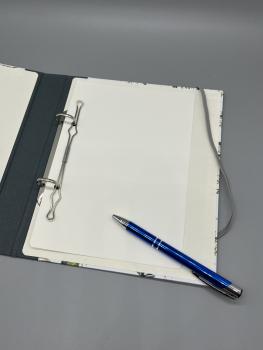 Preview: Ringbuch Planer A5 Innenseite Deckblatt Stift dunkelgrau