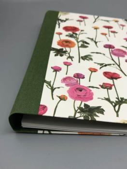 Ringbuch Planer grün Blumen