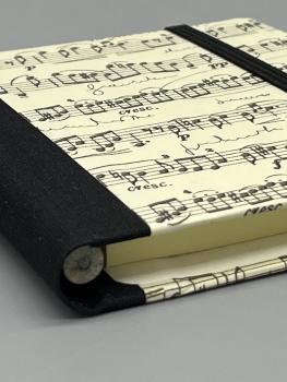 Block Notizen Klebezettel Kleinformat Noten Bleistift Golddruck Geschenkpapier