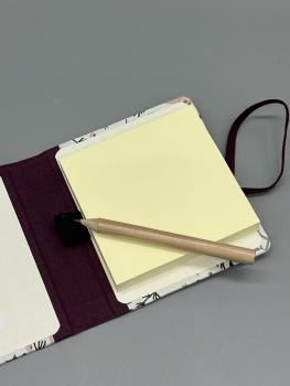 Preview: Haftnotizblock mit Stift, Weihnachten – Innenansicht mit Block und Stift