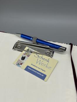 Preview: Buchbinderei Mappe Klemmbrett Klemme Stifthalter Anwendung