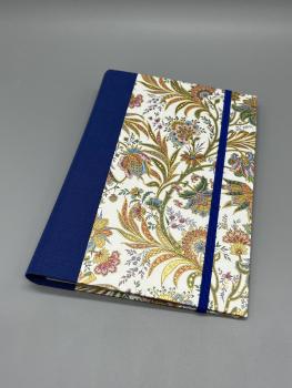 Mappe blau Schreiben A6 Frontdeckel Gummikordel