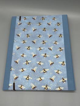 Mappe A4 Sammeln Bienchen blau Rückseite