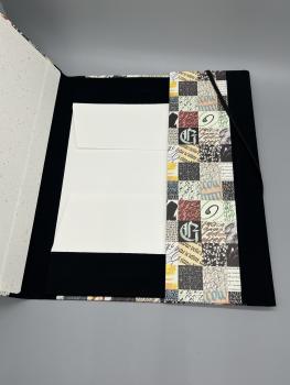 Preview: Mappe A4 Innenseite schwarz Klappe