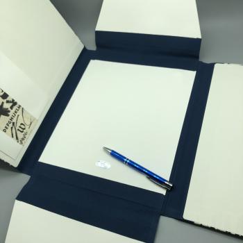 Mappe A4 Sammeln Schriftzeichen Buchstaben Mitte Stift