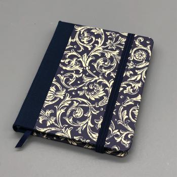 Preview: Notizbuch Anwendungsbeispiel Blumen  Wirbel blau