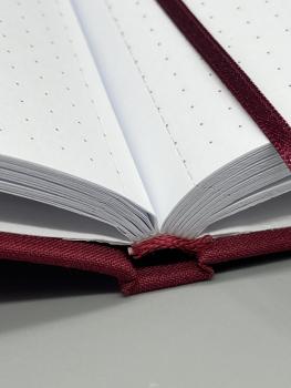 Detailansicht Mikroperforation der punktkarierten Seiten
