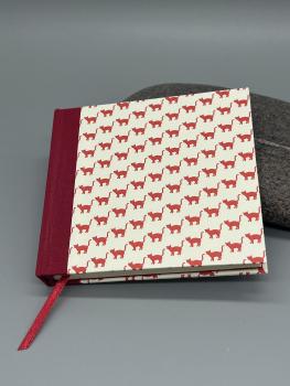 Preview: Notizbuch Anwendungsbeispiel Katzen rot