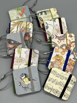 Notizbüchlein Mini Deckenband Metallring Designvarianten