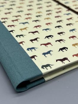 Preview: Notizen A5 Leinenrücken auswechselbar Heft Innenseite