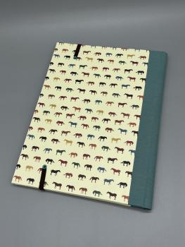 Notizen A5 Leinenrücken auswechselbar Heft Wechselheft Rückseite rot