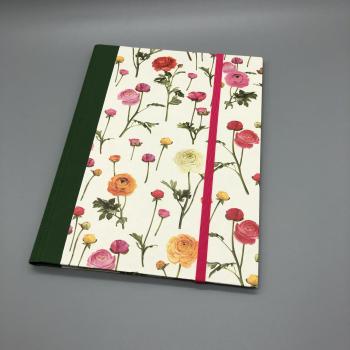 Heft Notizen A5 Buchdeckel Blumen