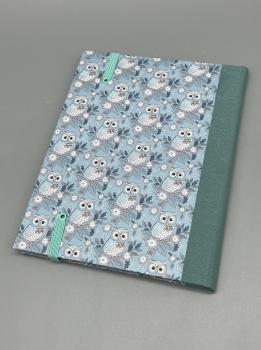 Preview: Notizen A6 Leinenrücken auswechselbar Heft Rückseite eukalyptus