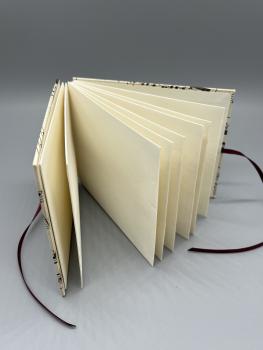 Buch Sammeltaschen Satinband handgebunden Notizen Steckfächer Seiten sammeln  Seiten