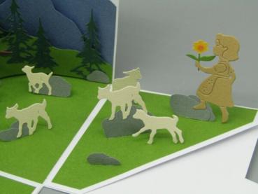 Geschenk Überraschung Schachtel Reise Bergtour Ziegen