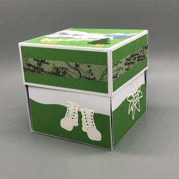 ExplosionsBox Geschenk Wandern Berge Seilbahn