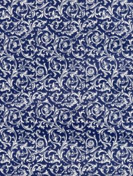 Geschenkpapier Blumen blau Einzelbogen Herstellerfoto Wirbel