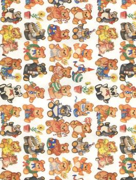 Geschenkpapier Einzelbogen Herstellerfoto Bären